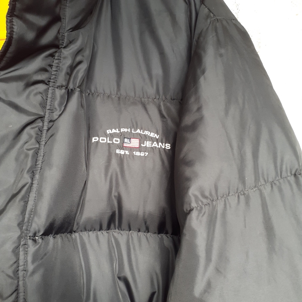 Mens 'POLO' Black Lightweight Jacket SZ XXL - Picture 3 of 5